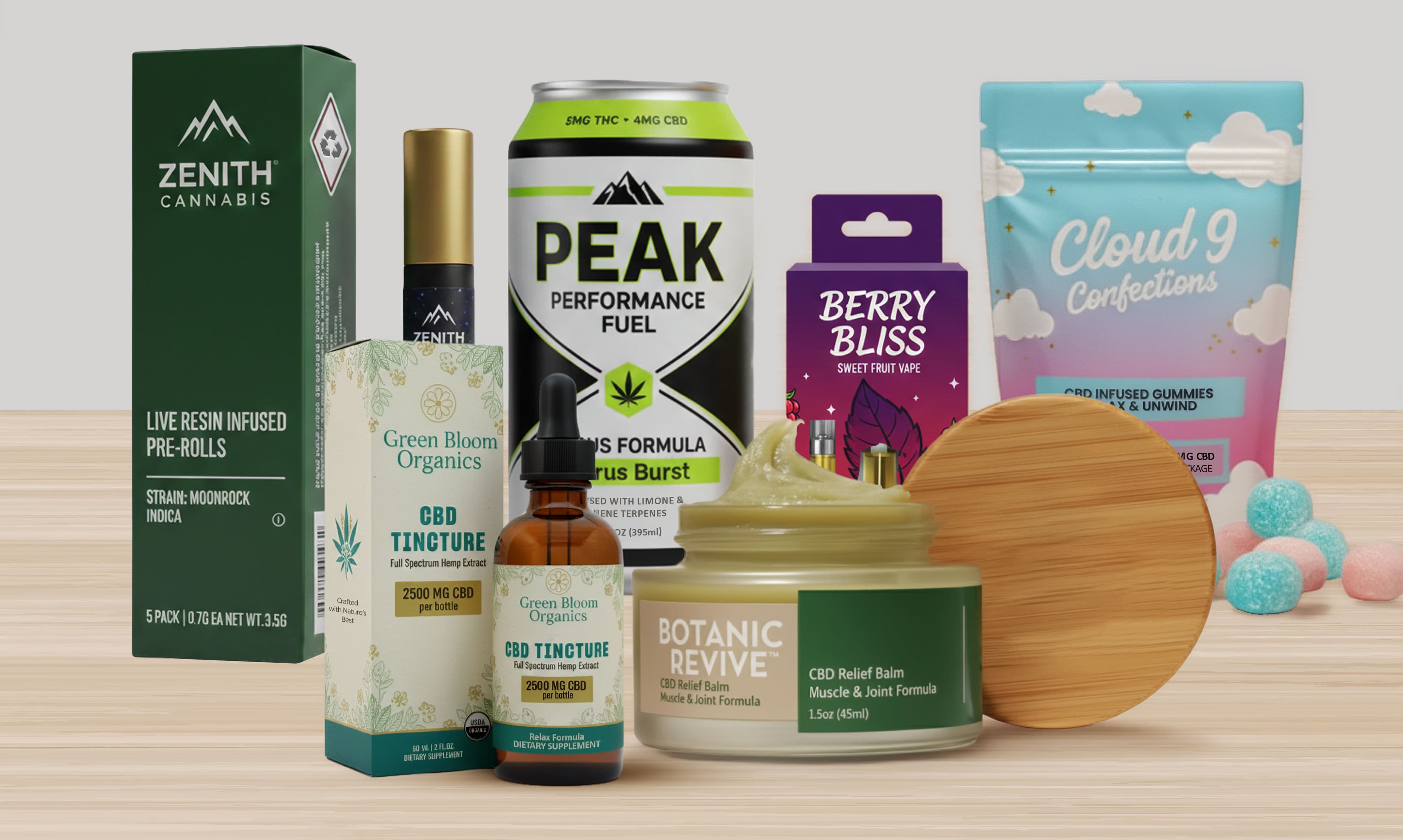 Terpene applications: pre-rolls, tinctures, beverages, vapes, balms, and gummies